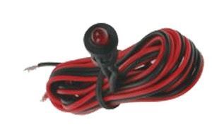 Obrázek z Blikací  LED s objímkou a kabelem - červená 