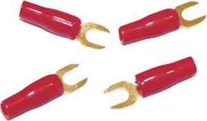Obrázek z Vidlička kabelová 4mm2 červená 