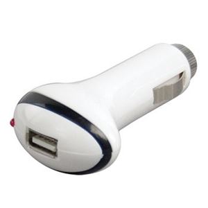 Obrázek z Napaječ pro USB zařízení z CL zásuvky 5V/1A White 