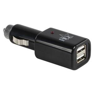 Obrázek z Napaječ pro USB zařízení z CL zásuvky 5V/2x500mA 