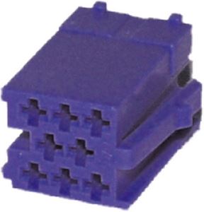 Obrázek z Konektor MINI ISO 8-pin bez kabelů - modrý 