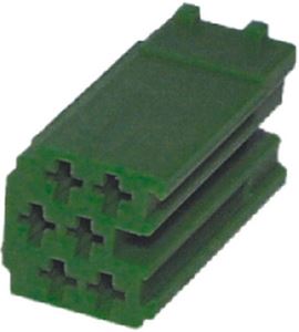 Obrázek z Konektor MINI ISO 6-pin bez kabelů - zelený 