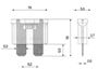 Obrázek z Pojistka nožová 7,5A - 100ks 