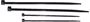 Obrázek z Vázací pásek černý 2,5 x 98 mm, 100 ks 