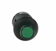 Obrázek Tlačítko kulaté 6A zelená LED