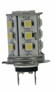 Obrázek LED H7 bílá, 12V, 18LED/3SMD