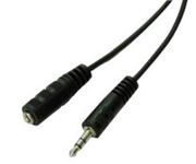 Obrázek Propojovací kabel Jack 3,5mm samec/Jack 3,5mm samice 1,5m