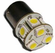 Obrázek LED BA15S bílá, 12/24V, 57LED/3014SMD