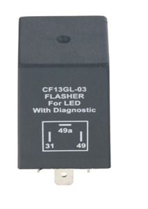 Obrázek z Přerušovač blinkrů LED, 12V, 1-10A pro evropské vozy 