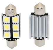 Obrázek x LED sufit (36mm) bílá, 12V, 6LED/3SMD s chladičem