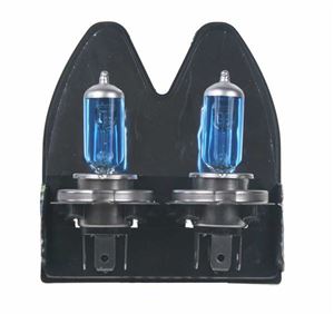 Obrázek z Halogen. žárovka 12V s paticí H4, Blue white 4300K 