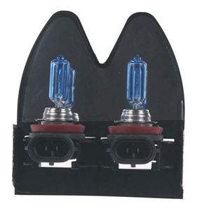 Obrázek z Halogen. žárovka 12V s paticí H9, Blue white 4300K 