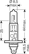 Obrázek OSRAM 12V H1 55W standard (1ks)