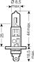 Obrázek z OSRAM 12V H1 55W standard (1ks) 