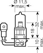 Obrázek OSRAM 12V H3 55W standard (1ks)
