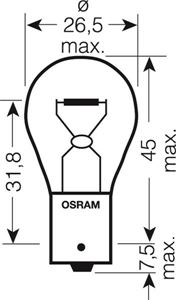 Obrázek z OSRAM 12V P21W (BA15s) 21W standard (1ks) 