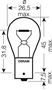 Obrázek z OSRAM 12V P21W (BA15s) 21W standard (1ks) 