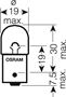 Obrázek z OSRAM 12V R10W (BA15s) 10W standard (10ks) 
