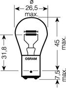 Obrázek OSRAM 24V P21/5W (BAY15d) 21/5W standard (1ks)