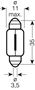 Obrázek z OSRAM 24V C5W (SV8,5-8) 5W standard (10ks) 