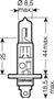 Obrázek z OSRAM 24V H1 70W standard (1ks) 