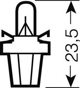 Obrázek OSRAM 12V B8,5d 2W standard (10ks)