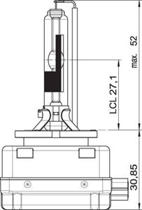 Obrázek z x OSRAM 12V D3R 35W xenarc (1ks) 