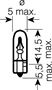 Obrázek z OSRAM 12V W2x4.6d 2W standard (10ks) 