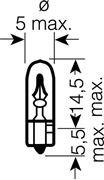 Obrázek OSRAM 12V W2x4,6d 1,2W standard (10ks)