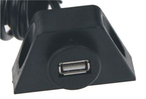 Obrázek z Prodlužovací kabel USB s panelem na palubní desku 1m 
