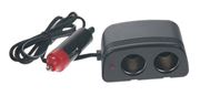 Obrázek Dvojitá CL zásuvka s 2x USB nabíječkou a CL zástrčkou s voltmetrem