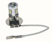 Obrázek LED H3 bílá, 12V, 4SMD Samsung + 3W Cree