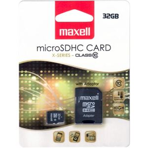 Obrázek z Paměťová karta MAXELL micro SDHC 32GB včetně adaptéru 
