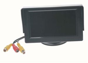 Obrázek z LCD monitor 5" černá/stříbrná s přísavkou s možností instalace na HR držák 