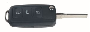 Obrázek z Náhr. obal klíče pro VW 2011-, 3-tlačítkový (jednodílný) 