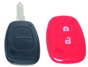 Obrázek Silikonový obal pro klíč Renault, 2-tlačítkový, červený