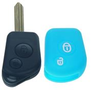 Obrázek Silikonový obal pro klíč Citroën 2-tlačítkový, modrý
