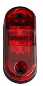 Obrázek z Zadní obrysové světlo LED, červený ovál 