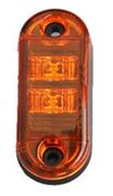 Obrázek Boční obrysové LED světlo 12-24V, oranžový ovál, ECE R91