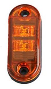 Obrázek z Boční obrysové LED světlo 12-24V, oranžový ovál, ECE R91 