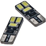 Obrázek LED T10 bílá, 12V, 6LED/5730SMD