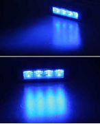 Obrázek PROFI výstražné LED světlo vnější, modré, 12-24V, ECE R65