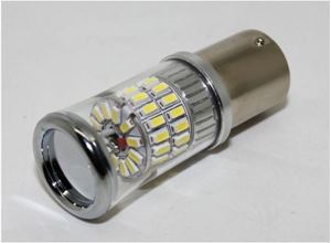 Obrázek z TURBO LED 12-24V s paticí BA15S, 48W červená 