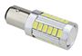 Obrázek z x  doprodej LED BAY15d (dvouvlákno) bílá, 12-24V, 33LED/5730SMD s čočkou 