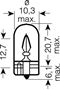 Obrázek z OSRAM 24V W5W (W2,1x9,5d) 5W standard (10ks) 