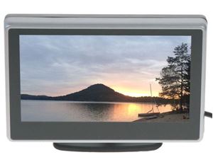 Obrázek z LCD monitor 5" černý na palubní desku nebo držák s přísavkou 