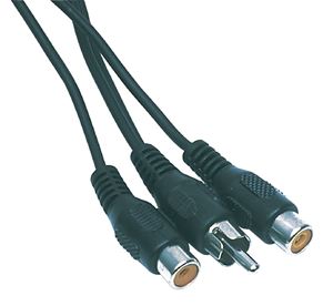 Obrázek z Redukční kabel 1x RCA M-2x RCA F 0.2m 