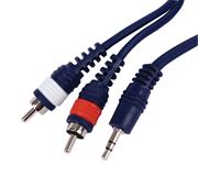 Obrázek HQ redukční kabel JACK - 2xRCA 6m