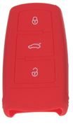Obrázek Silikonový obal pro klíč VW 3-tlačítkový, červený