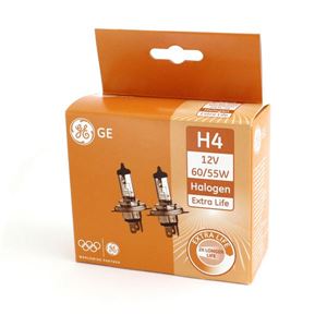 Obrázek z GE H4-EL halogenová žárovka Extra Life 